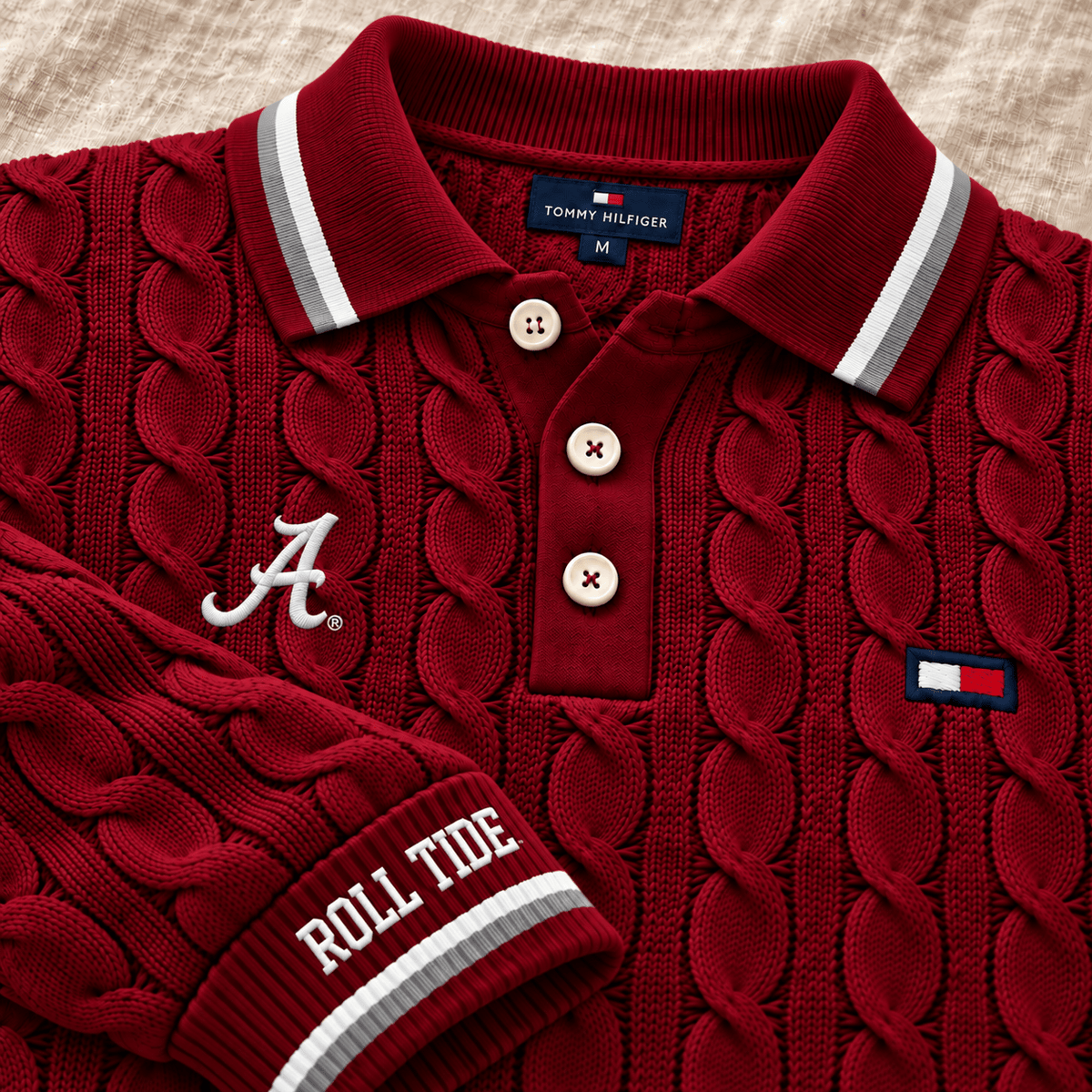 ACT Premium Cable-Knit Polo TTTT