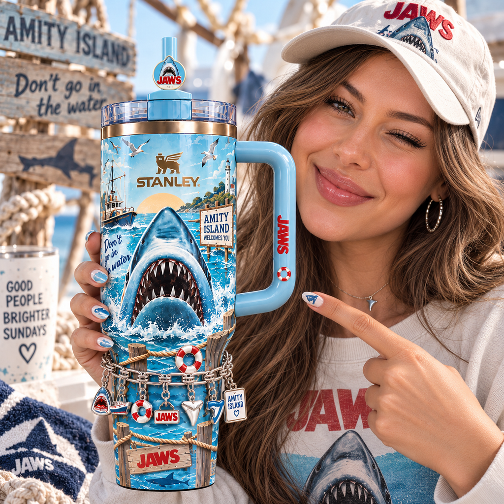 JAWS Luxury Tumbler Charm Bracelet TTNL