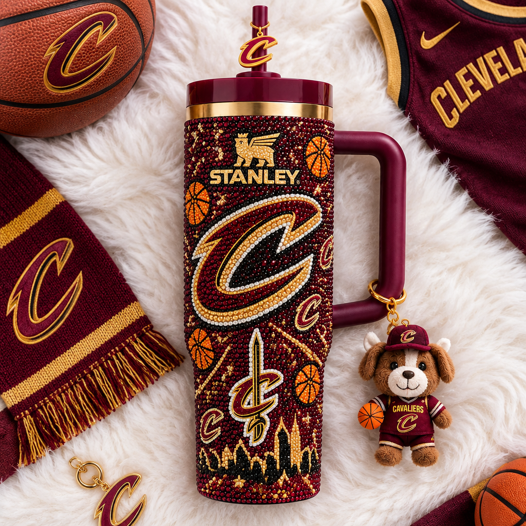 Cleveland Cavaliers 40oz Tumbler With Handle TTNL