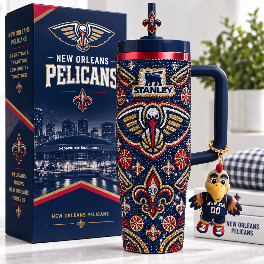 New Orleans Pelicans 40oz Tumbler With Handle TTNL