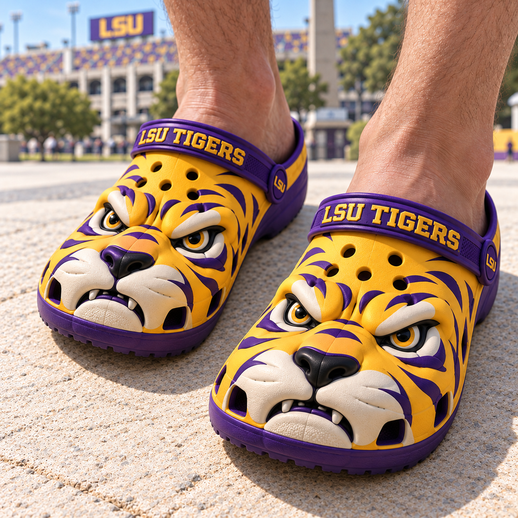LSU Premium SCULPTED COLLECTOR CLOGS HQH