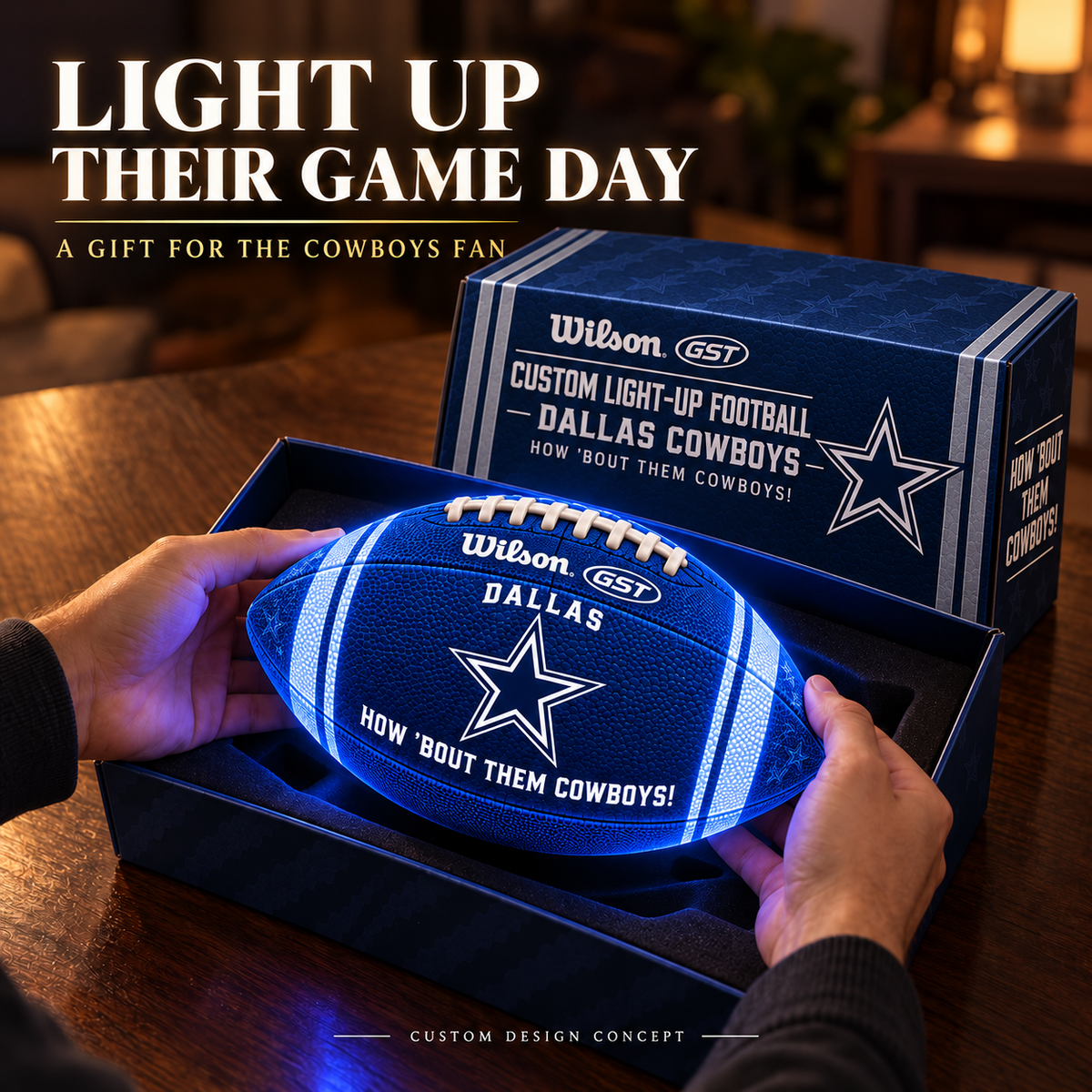 DLCB Premium Light-Up Football NHVH