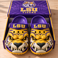 LSU Premium FIERCE 3D MASCOT CLOGS HQH