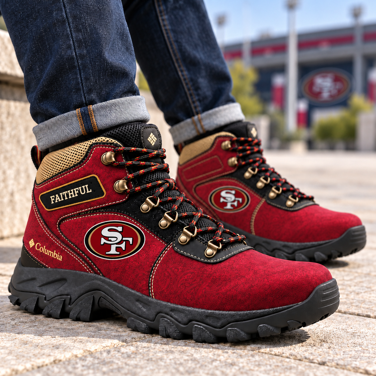 SF49 High-Top Lace-Up Boots PNPA