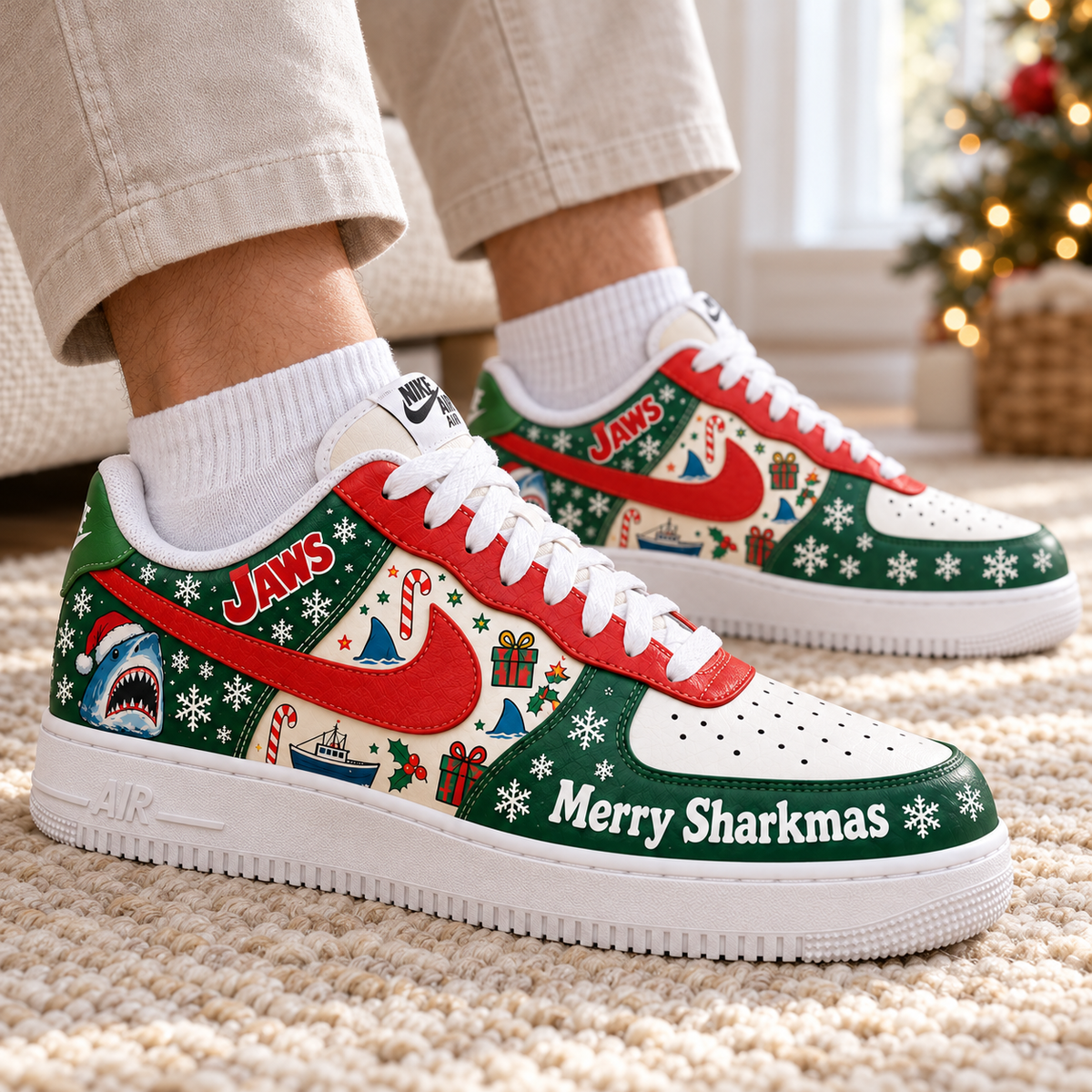 JAWS Premium Christmas Low-Top Sneaker PTKL