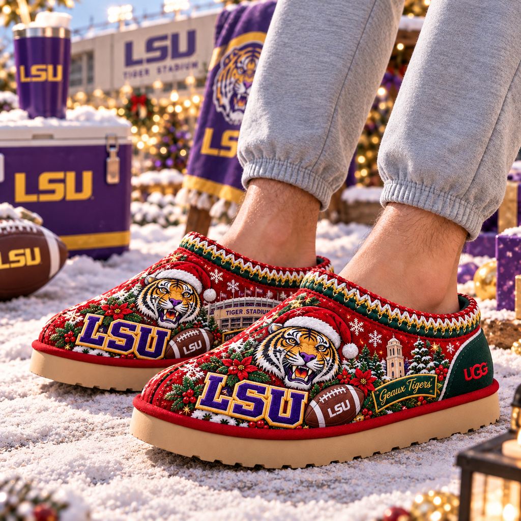 Premium LSU Heritage Suede Clog PDL