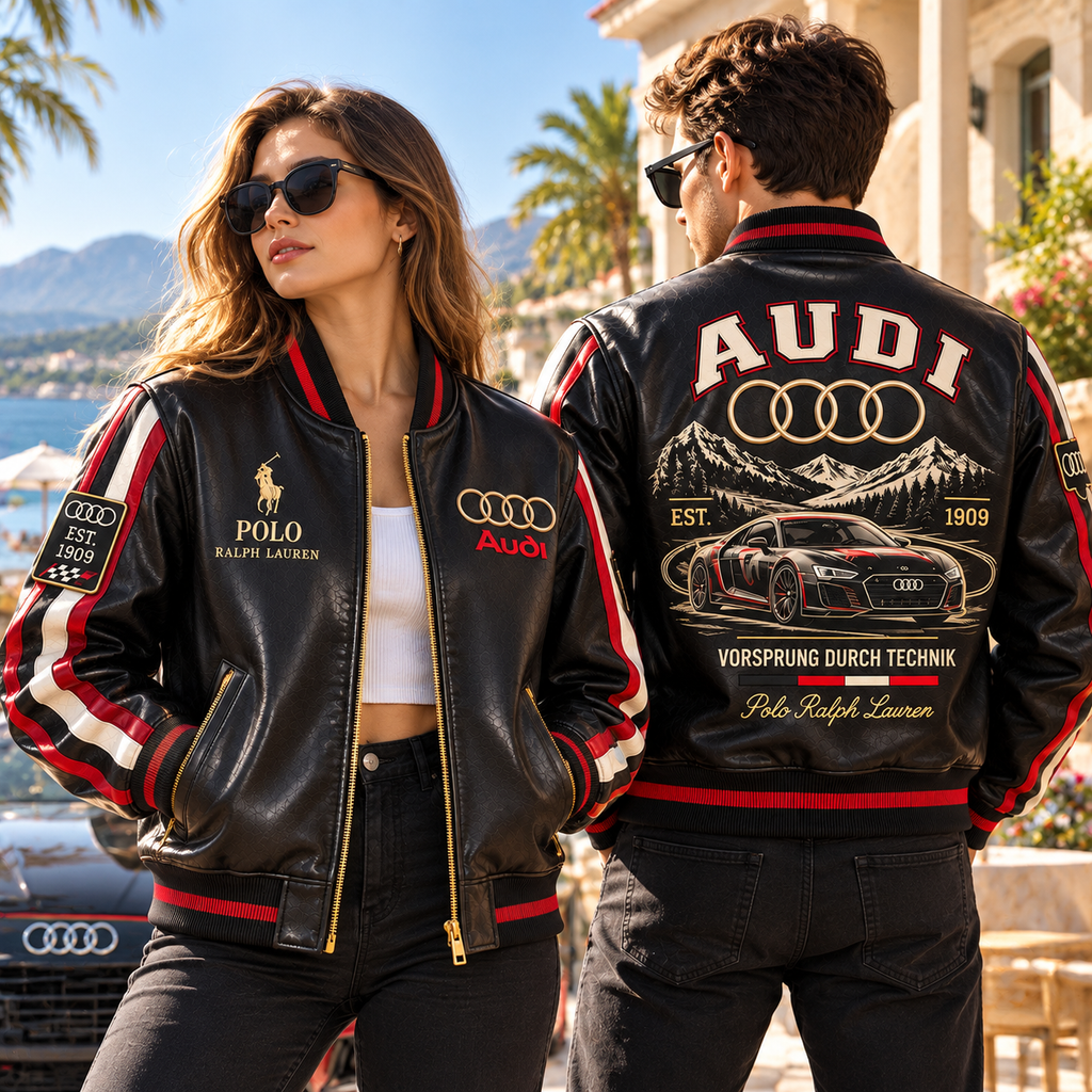 AUD PREMIUM LEATHER BOMBER JACKET NTNA