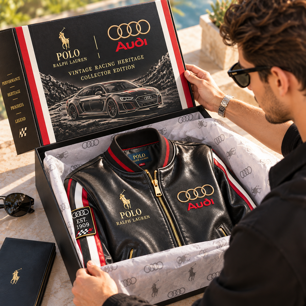 AUD PREMIUM LEATHER BOMBER JACKET NTNA
