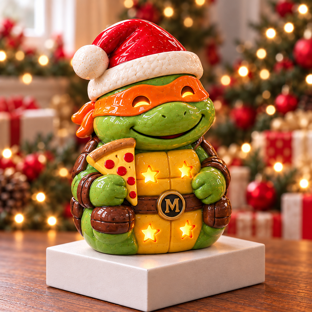 NJT CHRISTMAS CERAMIC CANDLE HOLDER SET HQH