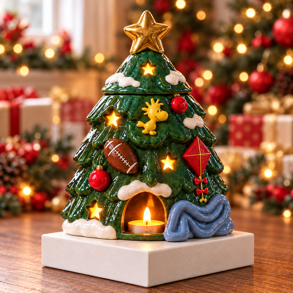 SPNY CHRISTMAS CERAMIC CANDLE HOLDER SET HQH