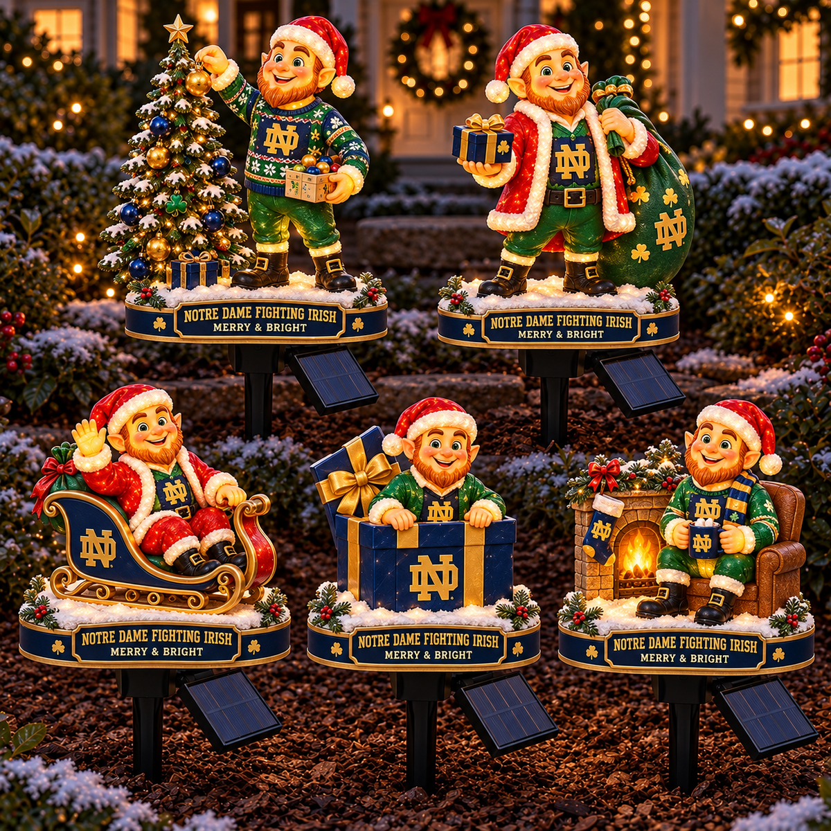 NDFI PREMIUM CHRISTMAS SOLAR GARDEN LIGHTS SET HQH