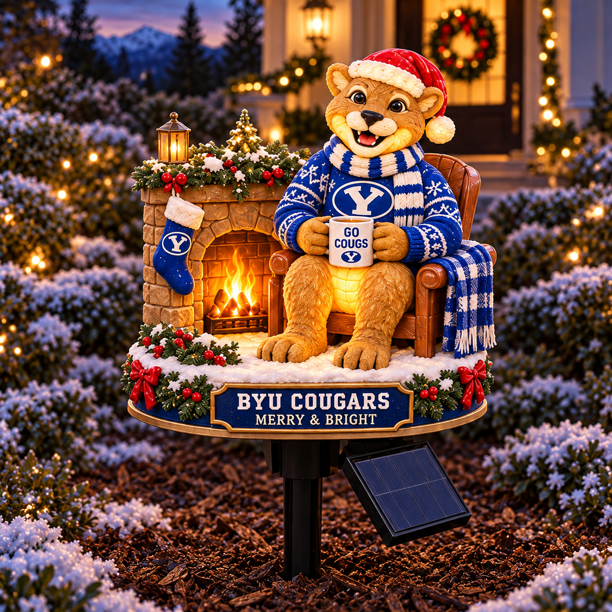 BYU PREMIUM CHRISTMAS SOLAR GARDEN LIGHTS SET HQH