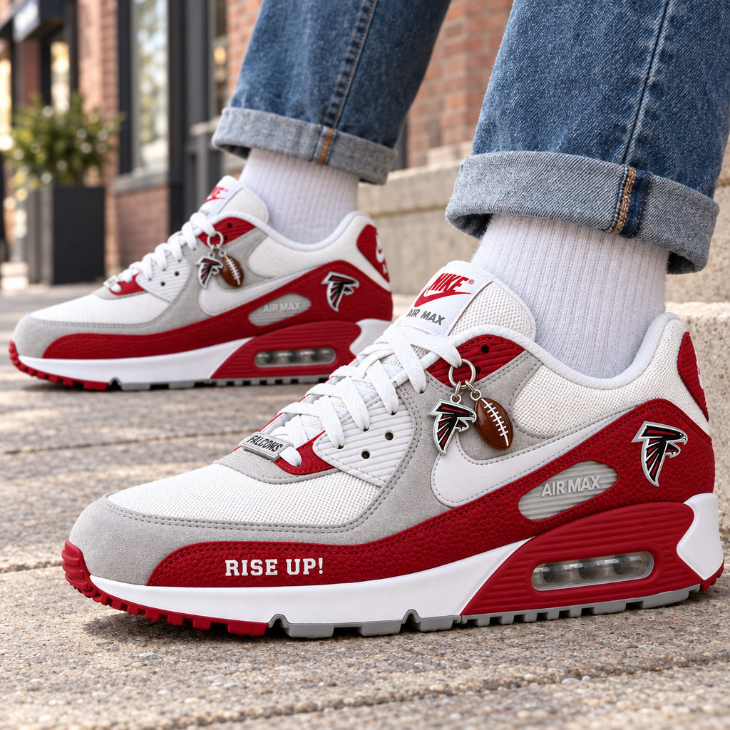 Atlanta Falcons Premium Low-Top Sneakers