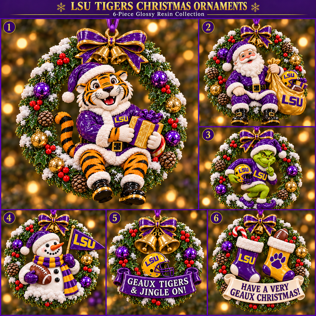 LSU Special Christmas Tree Ornament TTTT