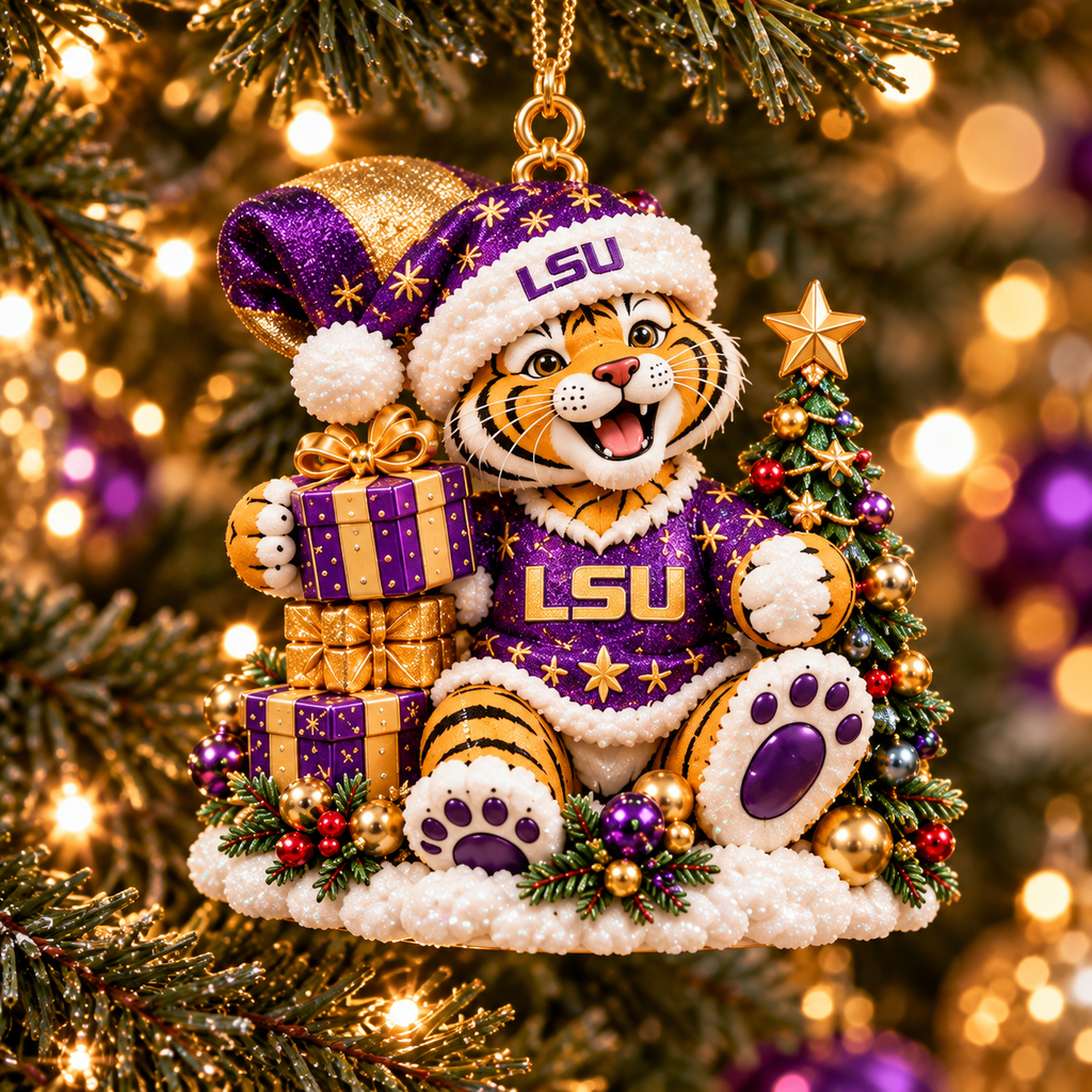 LSU Premium Christmas Keepsake Collection NTNA