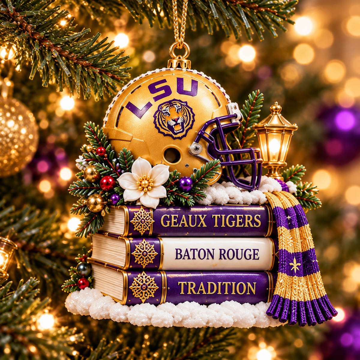 LSU Premium Christmas Keepsake Collection NTNA
