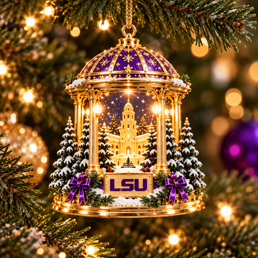 LSU Premium Christmas Keepsake Collection NTNA