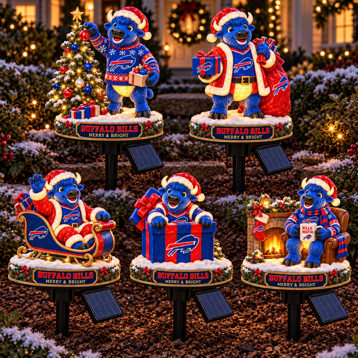 BFBL PREMIUM CHRISTMAS SOLAR GARDEN LIGHTS SET HQH