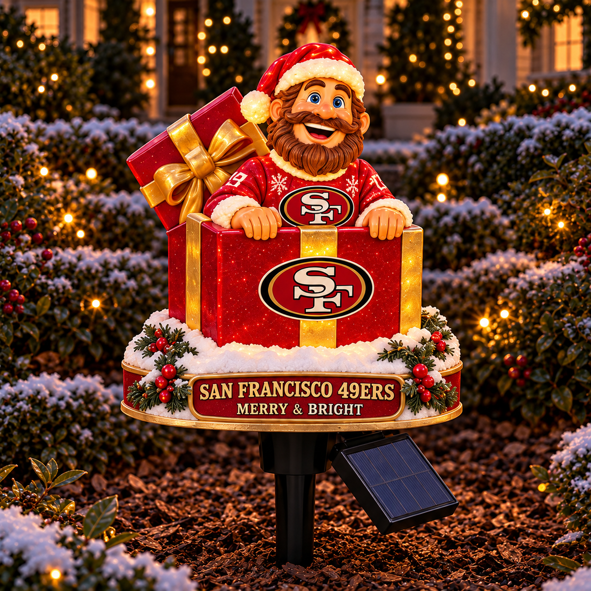 SF49 PREMIUM CHRISTMAS SOLAR GARDEN LIGHTS SET HQH