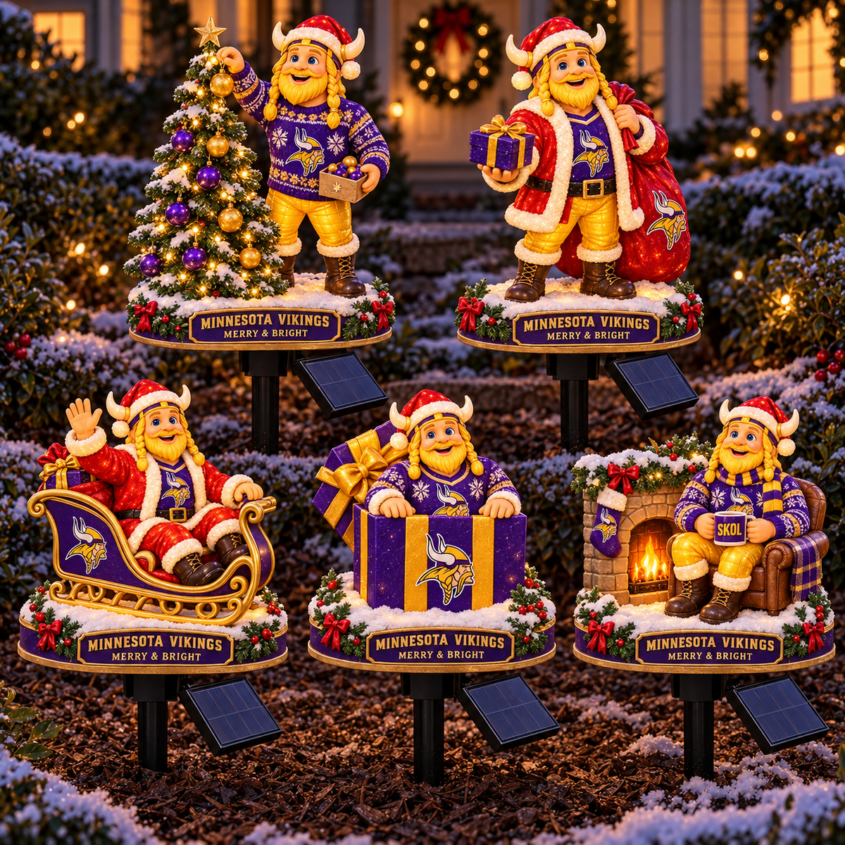 MNV PREMIUM CHRISTMAS SOLAR GARDEN LIGHTS SET HQH