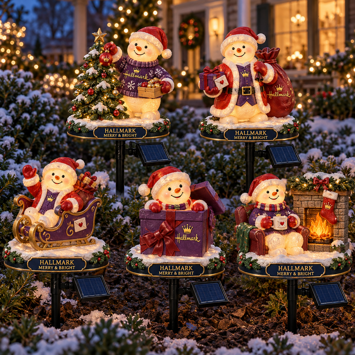 HMTV PREMIUM CHRISTMAS SOLAR GARDEN LIGHTS SET HQH