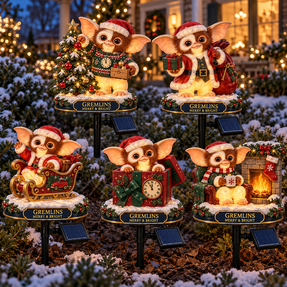 GRLN PREMIUM CHRISTMAS SOLAR GARDEN LIGHTS SET HQH