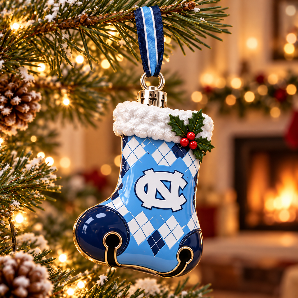 Premium UNC Christmas Bell Ornament TTMH