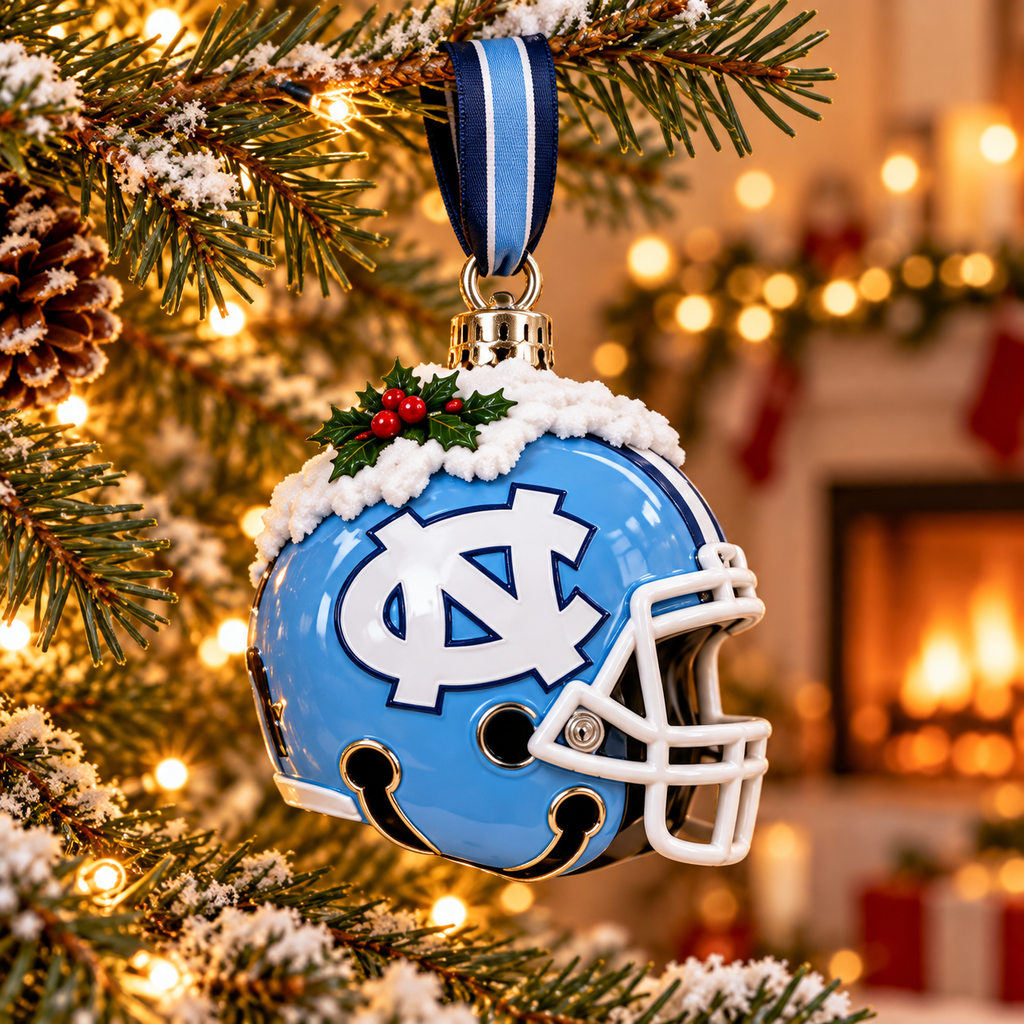 Premium UNC Christmas Bell Ornament TTMH