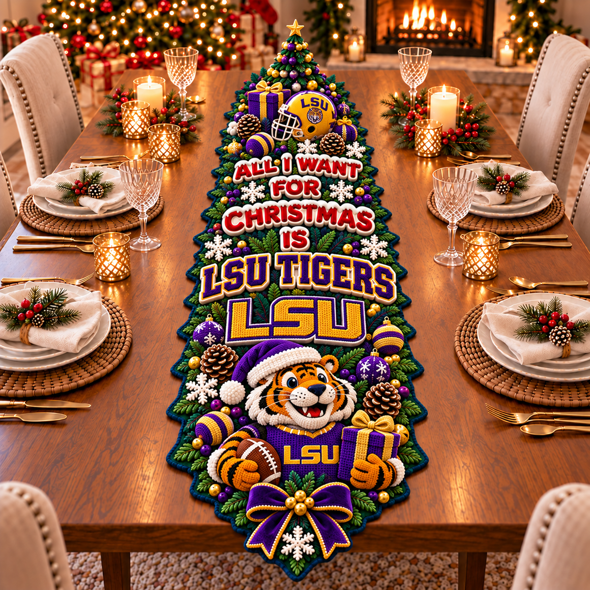 LSU Special Table Runner TTTT