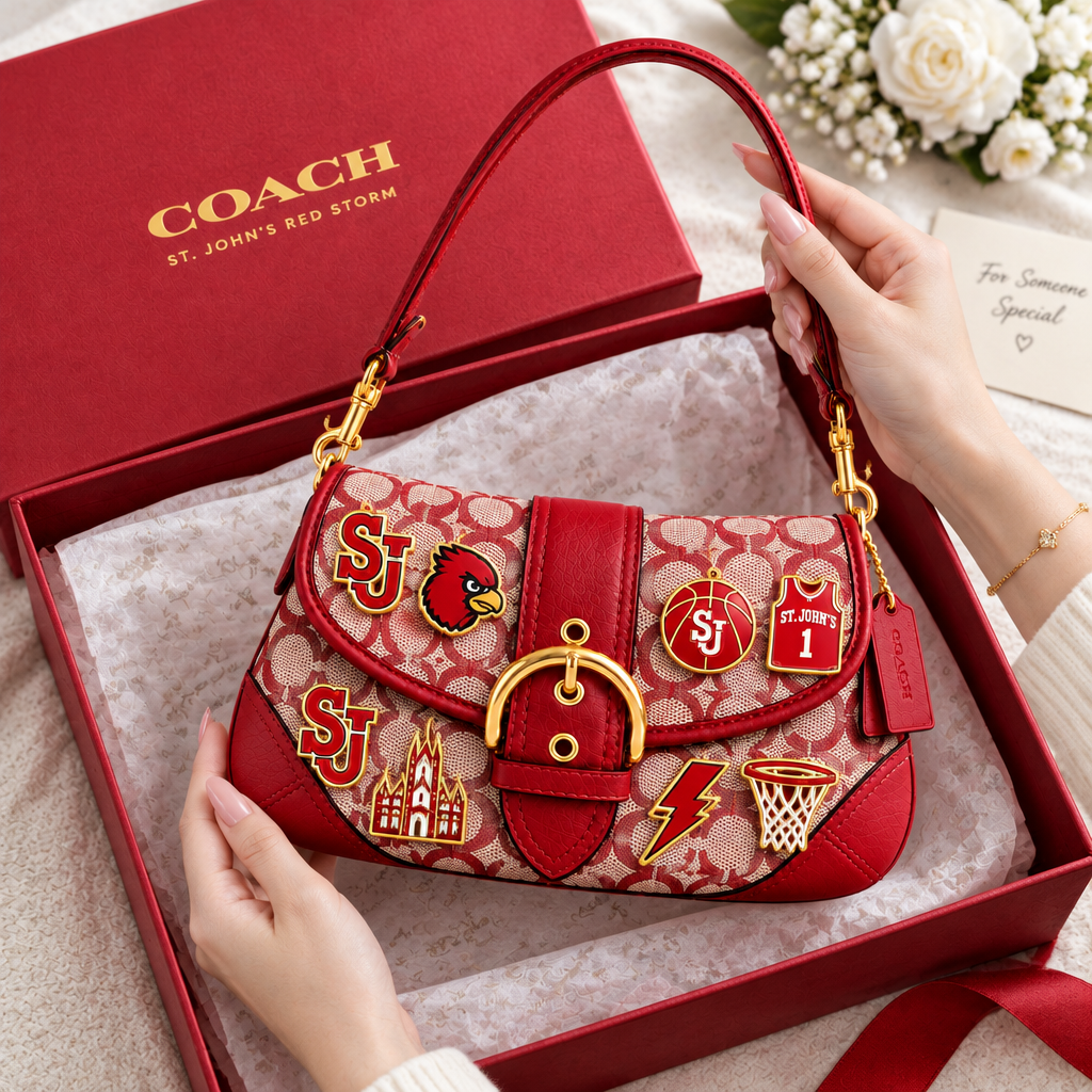 St John S Red Storm Soho Bag With Charm