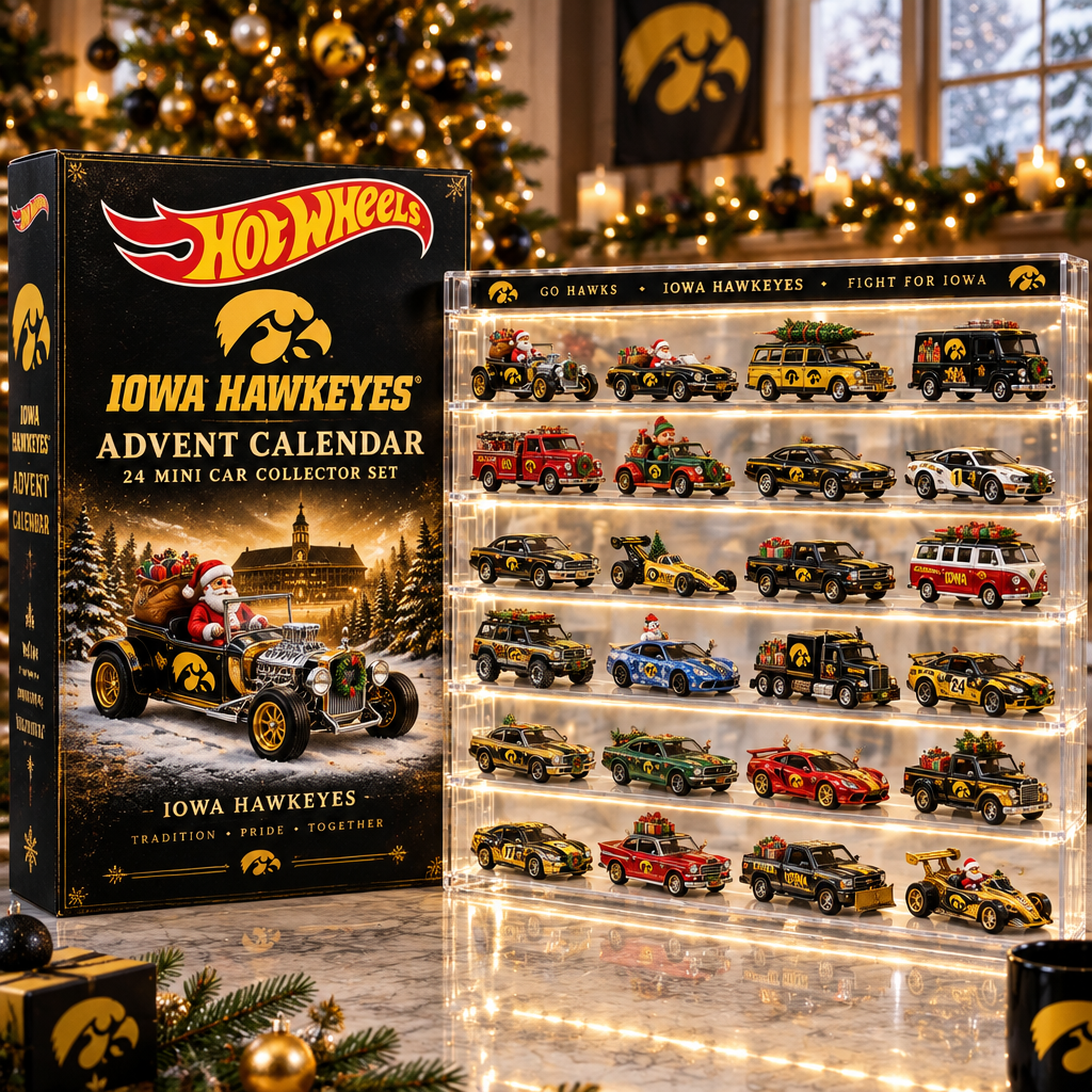 Iowa Hawkeyes Premium Mini Car Advent Calendar