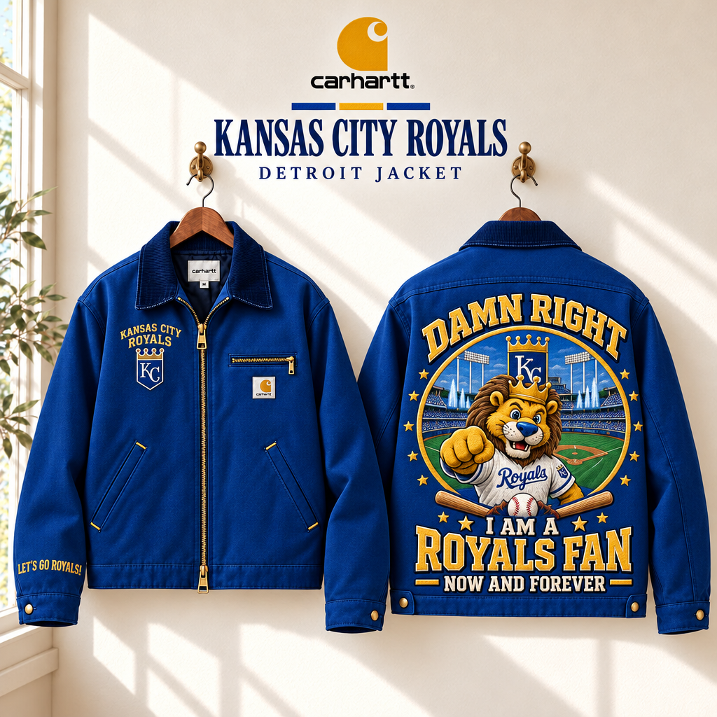 Royals Baseball Workwear Embroidered Detroit Jacket