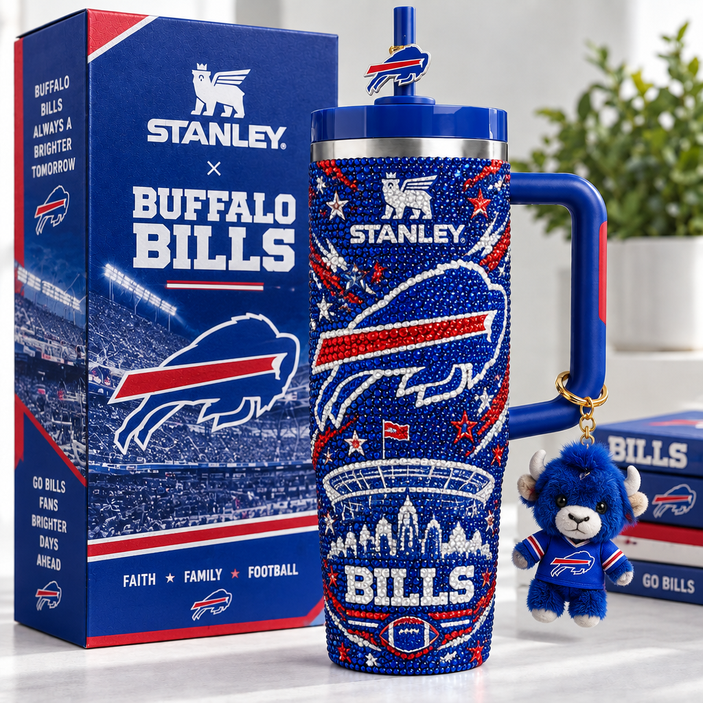 Buffalo Bills 40oz Tumbler With Handle TTNL