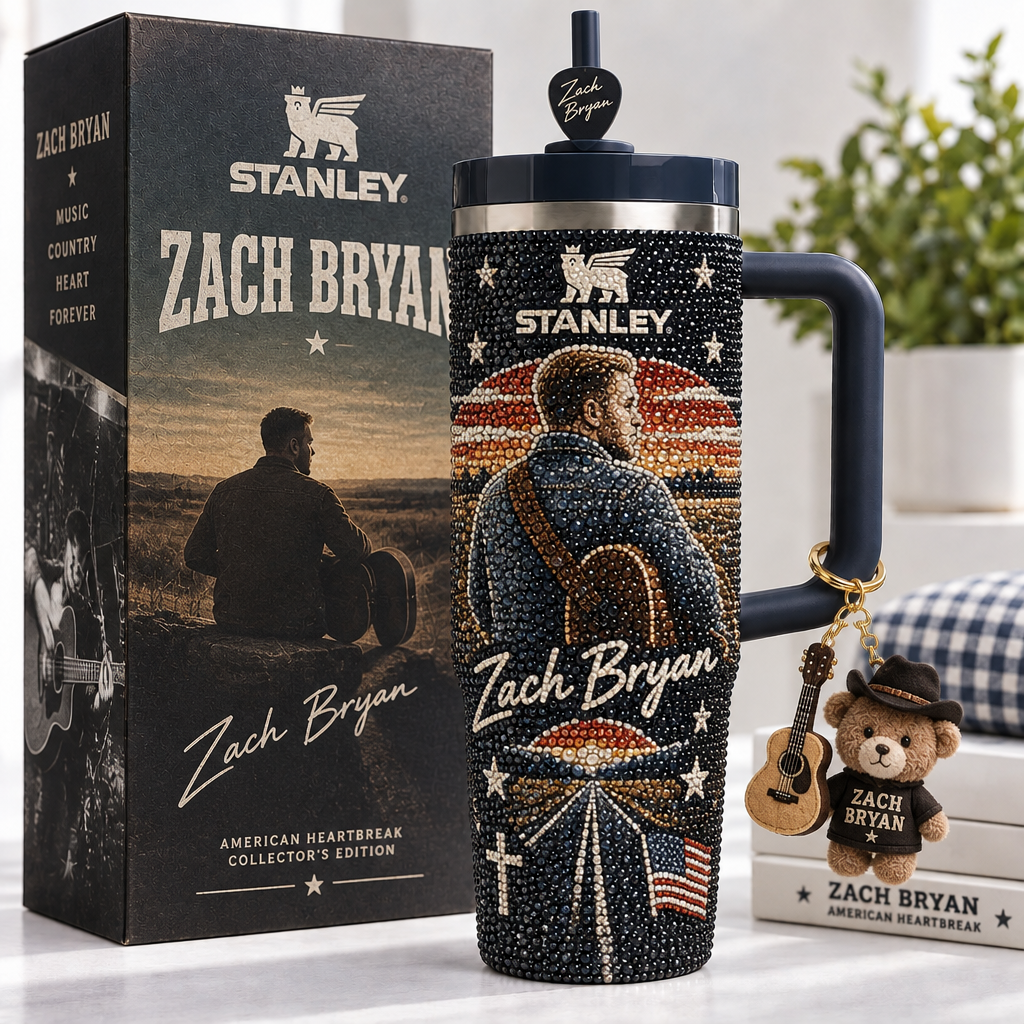 Zach Bryan 40oz Tumbler With Handle TTNL