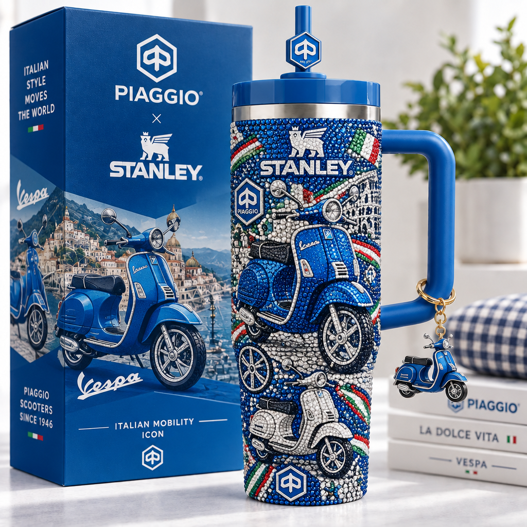 Piaggio 40oz Tumbler With Handle TTNL