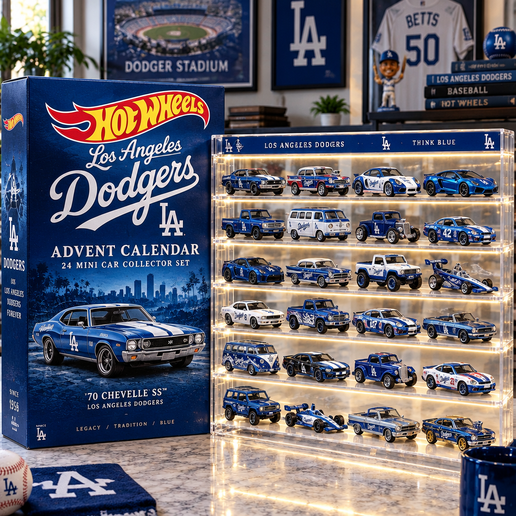 Los Angeles Dodgers Premium Mini Car Advent Calendar